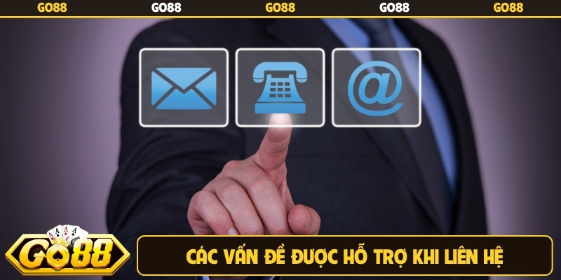 Các vấn đề được hỗ trợ khi liên hệ