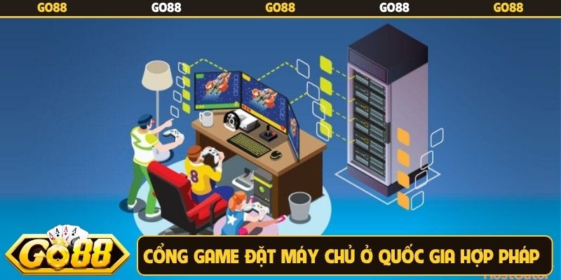 Cổng game đặt máy chủ ở quốc gia hợp pháp