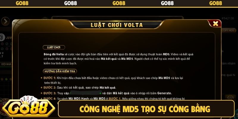 Công nghệ MD5 tạo sự công bằng