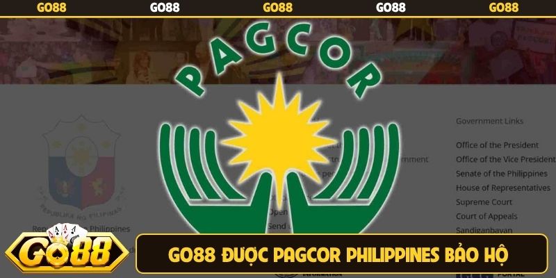 Go88 được PAGCOR Philippines bảo hộ