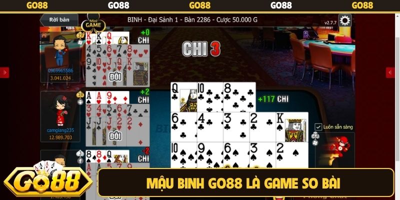 Mậu binh Go88 là game so bài