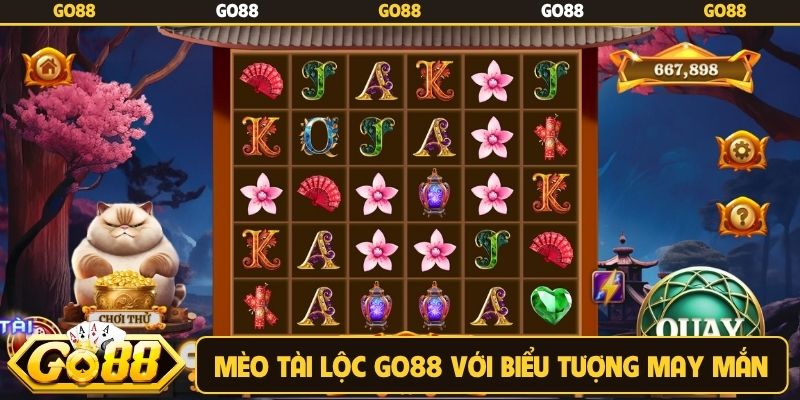 Mèo Tài Lộc Go88 với biểu tượng may mắn quen thuộc