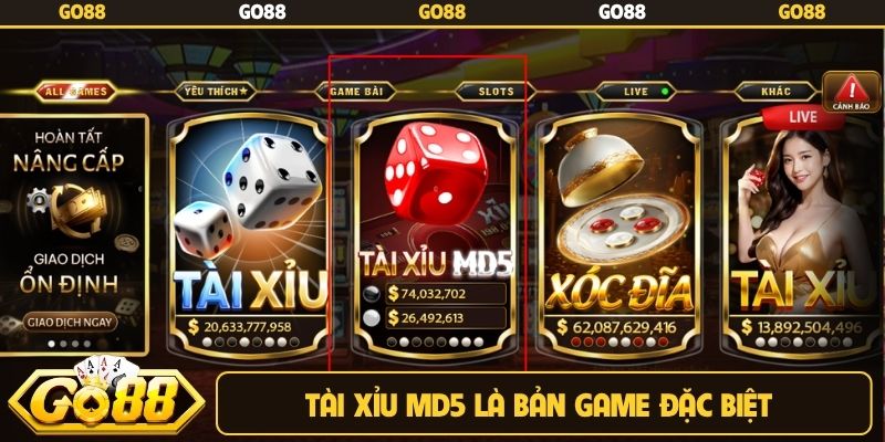 Tài xỉu MD5 là bản game đặc biệt
