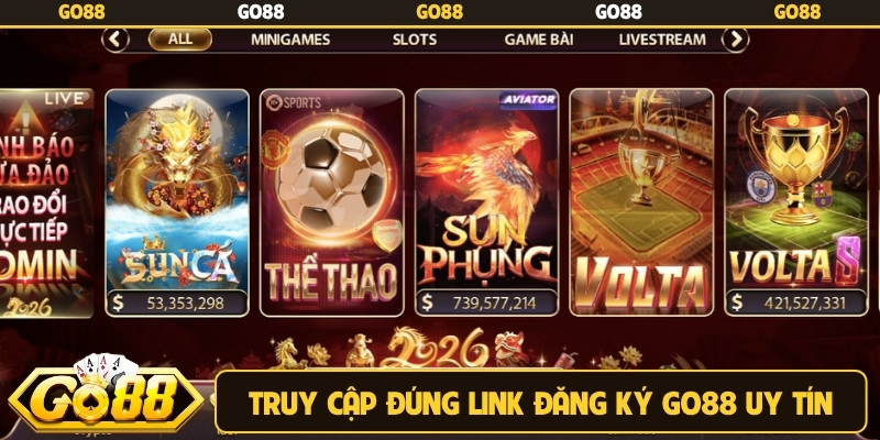 Truy cập đúng link đăng ký Go88 uy tín